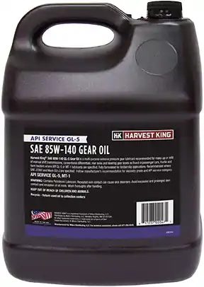 Harvest King Multi-Purpose Gear Lubricant Oil, SAE 85W-140 EP 2 Gal.