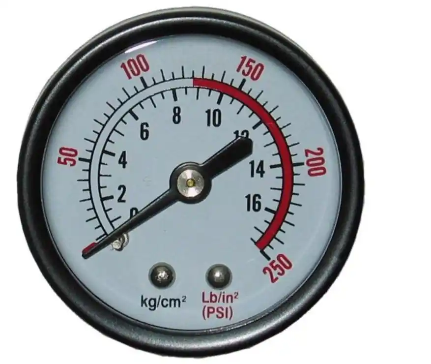 Powermate 250 PSI Pressure Gauge with 1/4 in. Back Connect