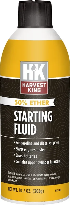 Harvest King Starting Fluid 50% Ether 10.7 oz