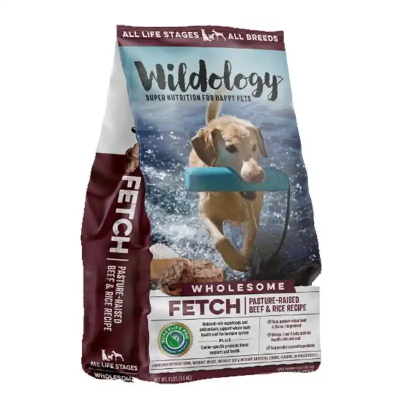 Wildology FETCH Beef & Rice Dog Food 8lb