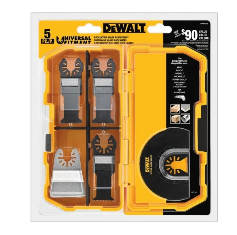 DEWALT Oscillating Tool Blades Kit, 5-Piece (DWA4216)