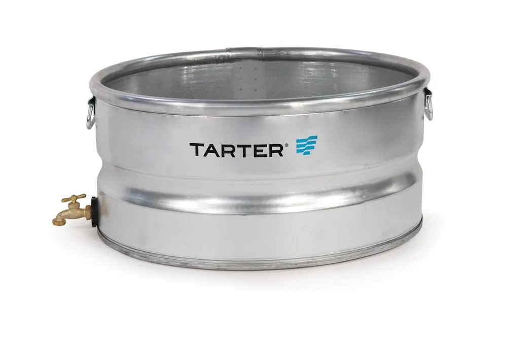 Tarter Round Tank with Spigot - Galvanized - GCT21S