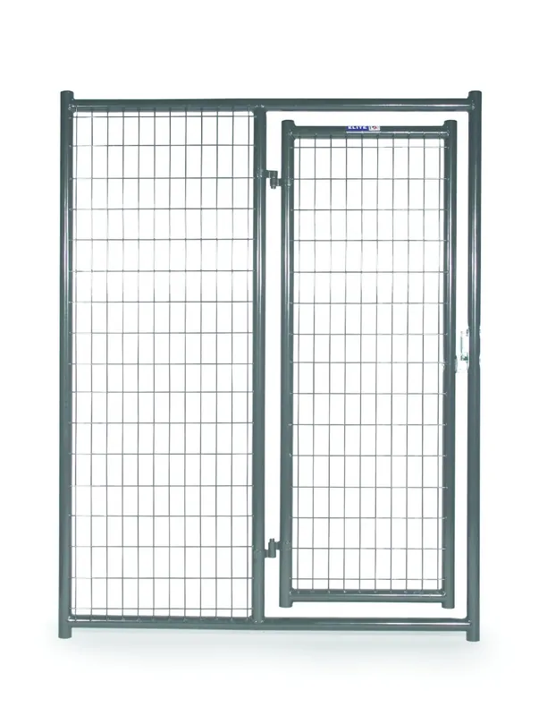 Tarter Kennel Panel Gray 6 ft x 5 ft with Door DKFHDG5