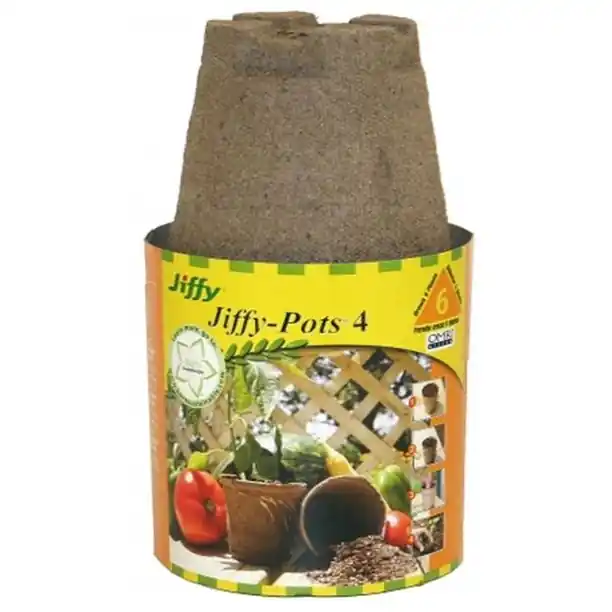 Jiffy 4" Round Peat Pots-6 PK