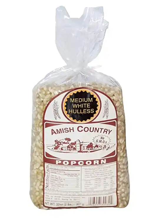 Amish Country Medium White Popcorn 2lbs.