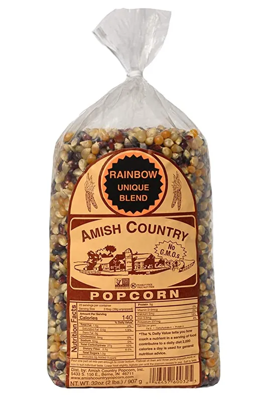 Amish Country Medium White Popcorn 2lbs.