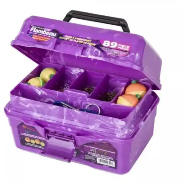 Flambeau Big Mouth Purple Tackle Box