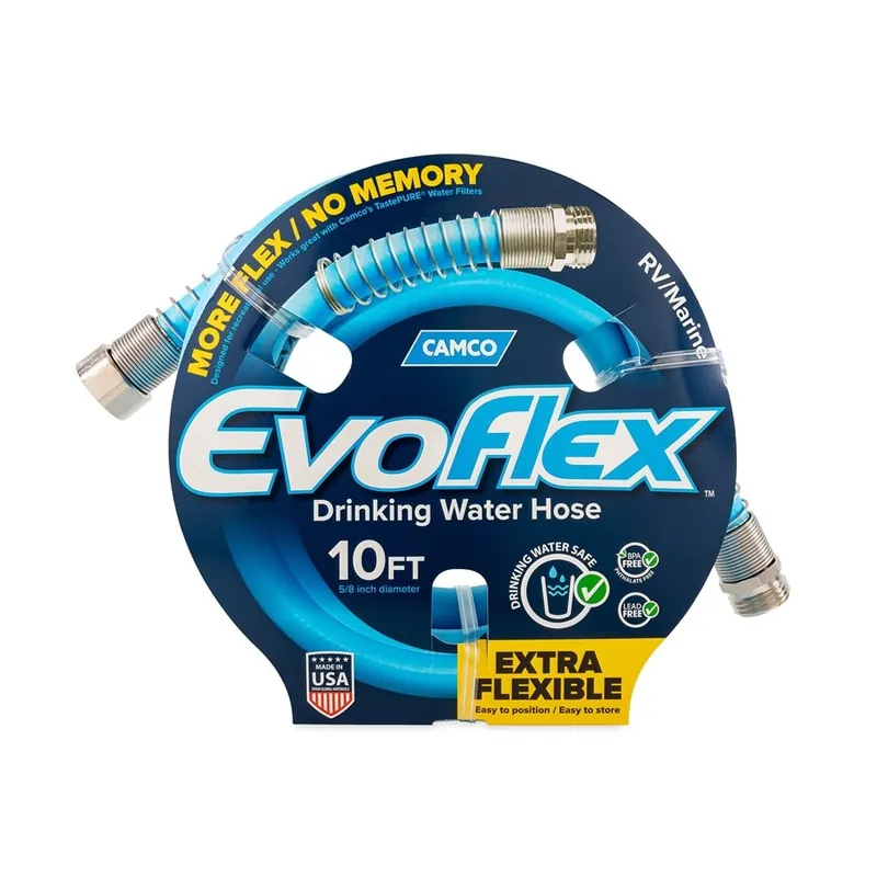 Camco EVOflex 10‘ Drinking Water Hose, 5/8" ID 22592
