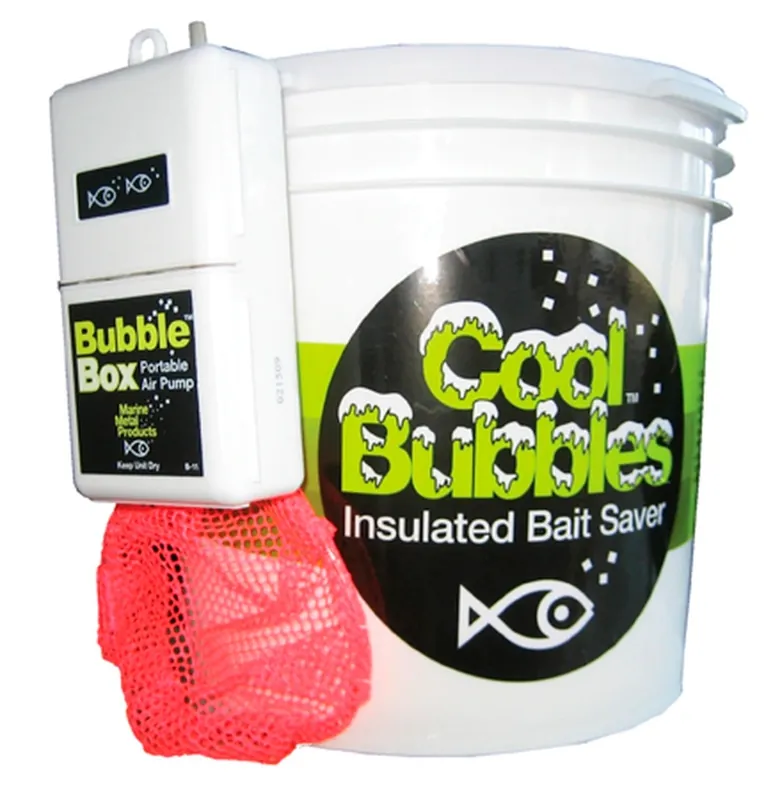 Marine Metal Cool Bubbles 8 Qt Insulated Bait Bucket with Pump