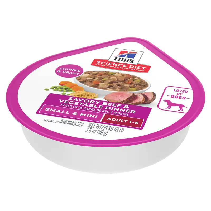Hill‘s Science Diet Adult Small & Mini Savory Stew with Beef & Vegetables Dog Food 3.5oz
