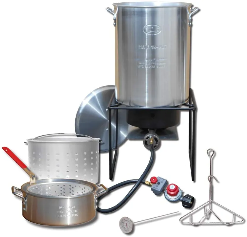 King Kooker - Fryer & Boiling Pot Combination Kit (29Qt & 10Qt Pots)