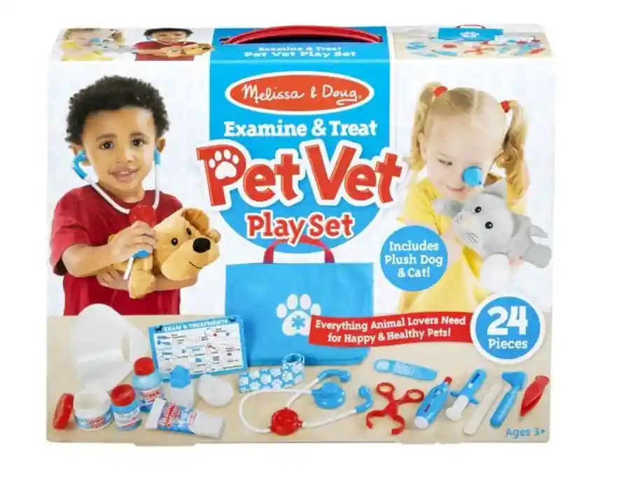 Melissa & Doug Pet Vet Examine & Treat Play Set