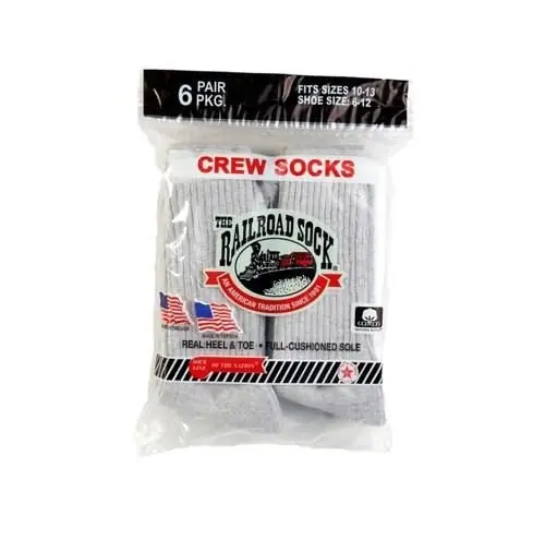 Railroad Men‘s Crew Socks - Grey
