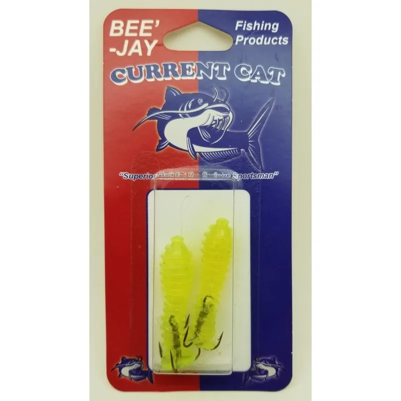 Bee‘-Jay Bee-Jay Worm, Current Cat, Chartreuse, 2 Pack - Yellow/Green