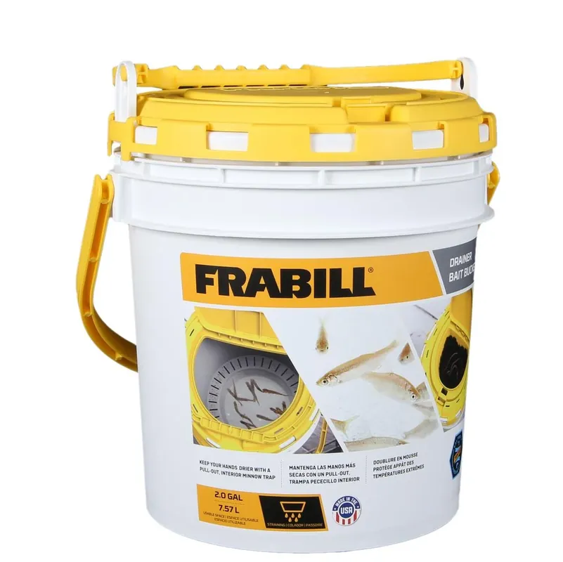 Frabill Drainer Bait Bucket - 10QT.