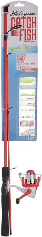 Shakespeare Catch More Fish Medium Spinning Kit
