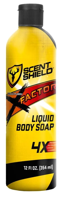 Scent Shield Cold Fusion X-Factor Liquid Body Soap - 12Oz.