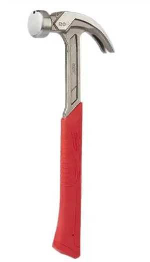 Milwaukee 20 Oz. Curved Claw Smooth Face Hammer