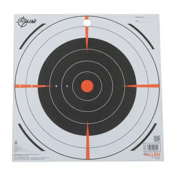 EZ-Aim Paper 12-inch Bullseye Target By Allen, 12 Per Pack
