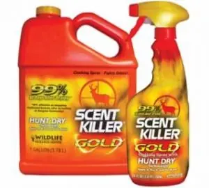 Wildlife Research Center Scent Killer Gold Clothing Spray - 24 oz. Bottle and 1 Gallon Refill