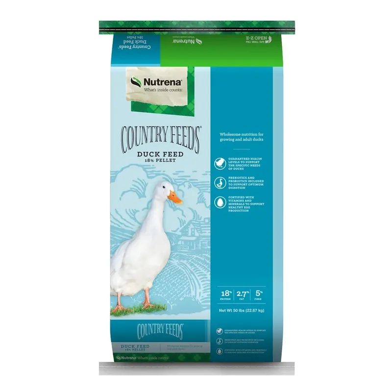 Nutrena Country Feeds Duck 18% Pellets - 50 lbs.