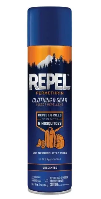 Repel Permethrin Clothing and Gear Insect Repellent Aerosol 6.5 Oz.