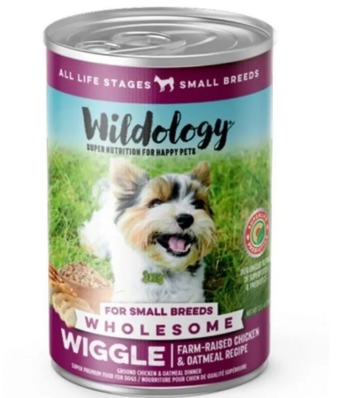 Wildology WIGGLE Chicken & Oatmeal Wet Dog Food 12.5 Oz.