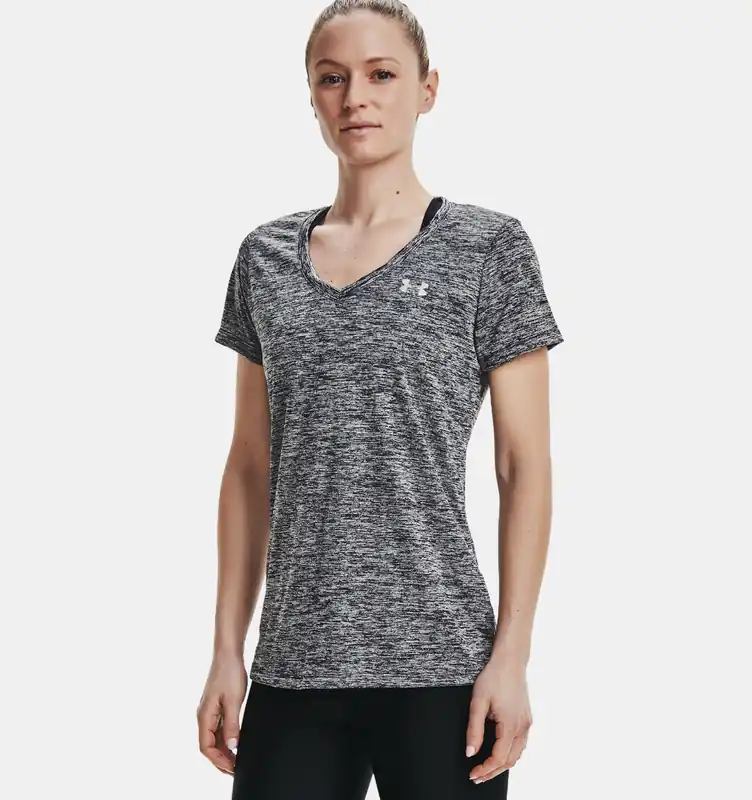 Under Armour 1258568-408 2X T-Shirt, 2XL, Polyester, Navy, Short Sleeve, Relaxed