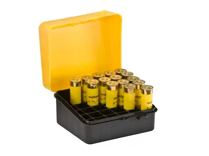 Plano Shotgun Shell Box 20 Gauge 25-Round - Yellow/Black