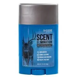 CODE BLUE D/Code OA1317 Antiperspirant Stick, Unscented, Solid, 2.25 oz Package