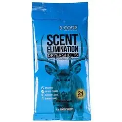 CODE BLUE D/Code OA1319 Dryer Sheet Pack, Unscented, Pack