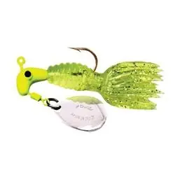 Road Runner by Blakemore Crappie Thunder B2-1803-062 Fishing Lure, Flared Tail, Panfish, Chartreuse-Glitter Lure, 2