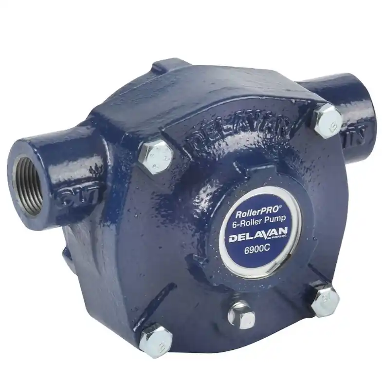 DELAVAN 6900 Series 6900C Roller Pro Roller Pump, 0.68, 1.26 hp, 3/4 in Outlet, 19.6 gpm, Cast Iron