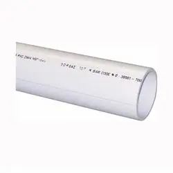 GENOVA 70031F DWV Pipe, 10 ft L, SCH 40 Schedule, White