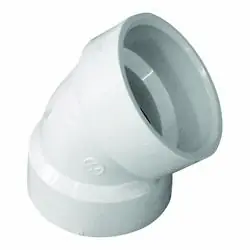 GENOVA 700 Series 70615 Drain Pipe Elbow, 1-1/2 in Hub, 45 deg