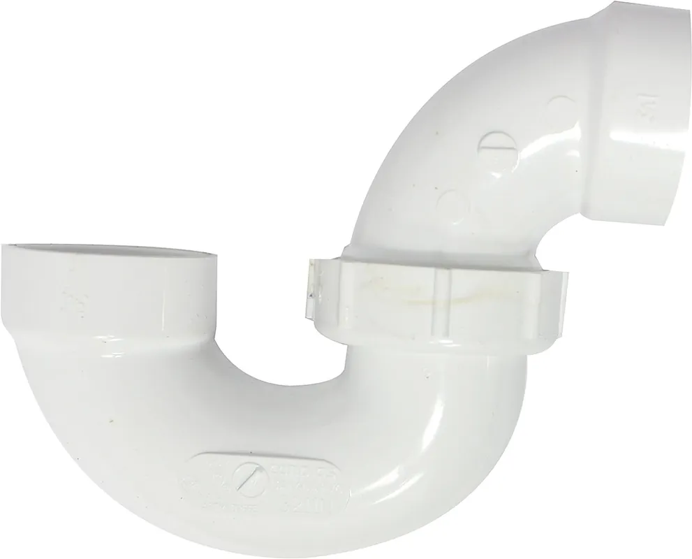 Canplas 193211N PVC DWV P-Trap with Union, 1 1/2-Inch, White
