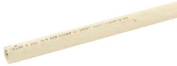 GENOVA 44910/50007 Tubing, 3/4 in, 10 ft L, Plain, Buff