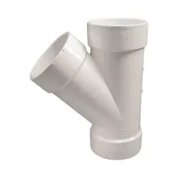 GENOVA 71040 Pipe Wye, 4 in Hub, 4 in, 4 in