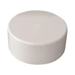 GENOVA 40154 Pipe Cap, 4 in, Hub, PVC, White
