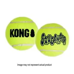 KONG SqueakAir AST2 Dog Toy, M, Squeaker Toy, Ball, Yellow