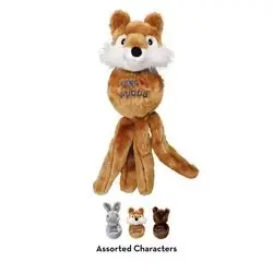 KONG Wubba WF3 Assorted Plush Dog Toy, S, Fetch, Tug Toy, Friends