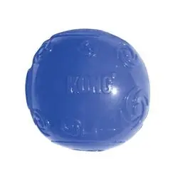 KONG Squeezz PSB1 Dog Toy, L, Squeaker Toy, Ball, Rubber, Amethyst/Emerald/Ruby/Sapphire