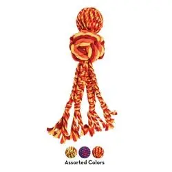 KONG WVR1 Dog Toy, L, Tug Toy, Wubba Weaves Rope, Assorted