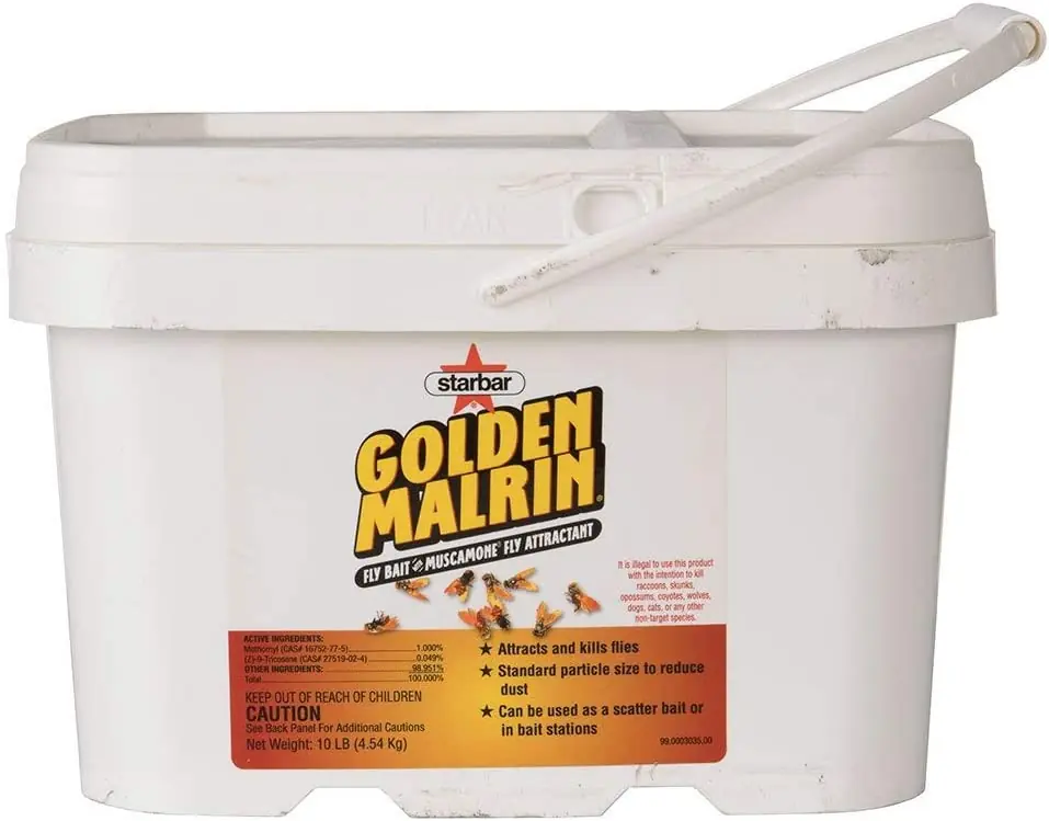Starbar Golden Malrin Fly Bait Bucket, Granular Solid - 10 lbs.