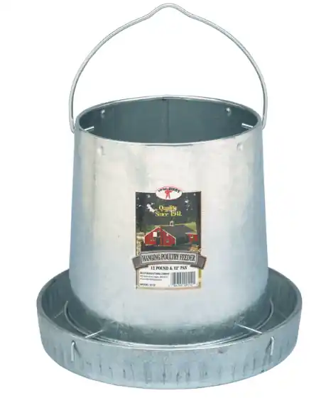 Little Giant Hanging Metal Poultry Feeder 9112 - 12 lb