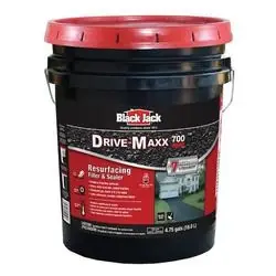 Black Jack 6453-9-30 Resurfacing Filler and Sealer, Liquid, Black, 5 gal Package, Container