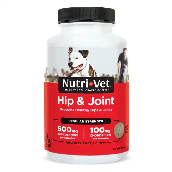 Nutri-Vet Hip and Joint Chewables for Dogs Regular Strength - 75 count
