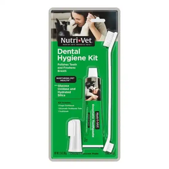 NUTRI-VET 044-1001076 K9 Dental Hygiene Kit, Chicken Flavor