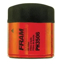 FRAM PH3506 Full-Flow Lube Oil Filter, 13/16-16 Connection, Threaded, Cellulose, Synthetic Glass Filter Media