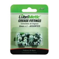 LubriMatic 11-957 Grease Fitting Assortment, M6 x 1